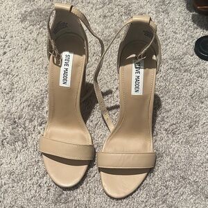 Steve Madden Beige Strappy Heels